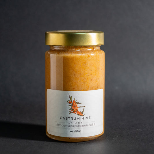 Cu cătină - Miere cremă cu cătină - 400 gr